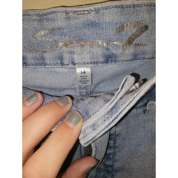 Women's Seven7 High-Waisted Light Wash Jeans 14 - Picture 6 of 7